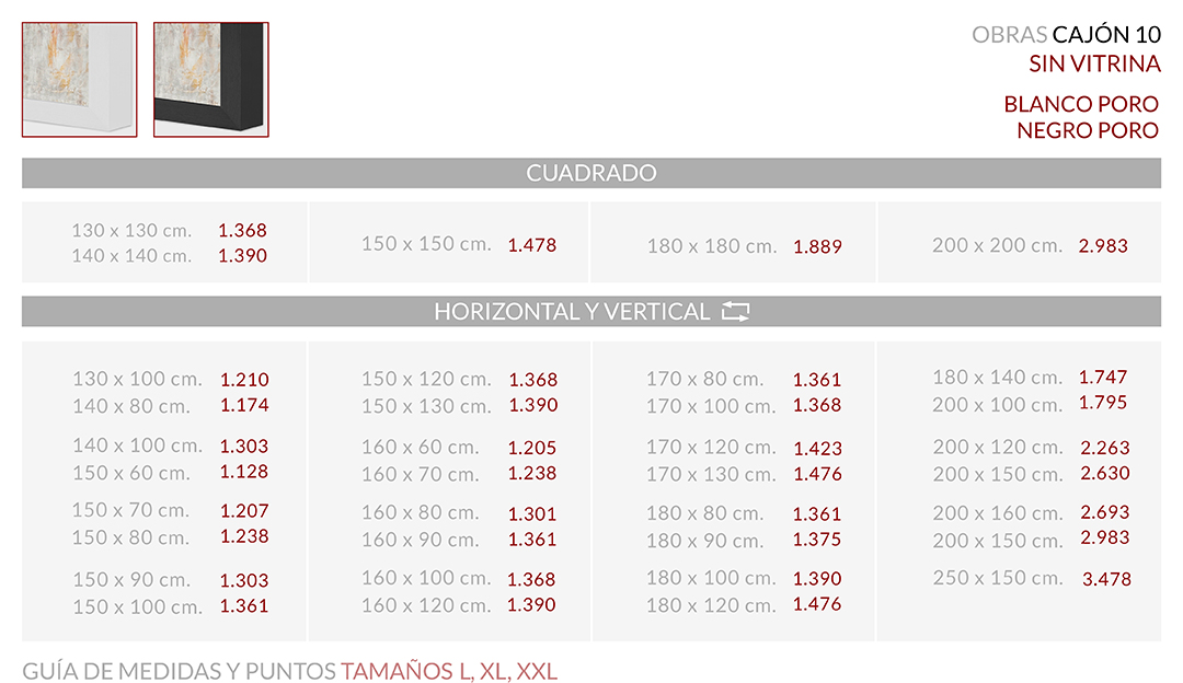 Medidas Marco Caja 09-10 XXL